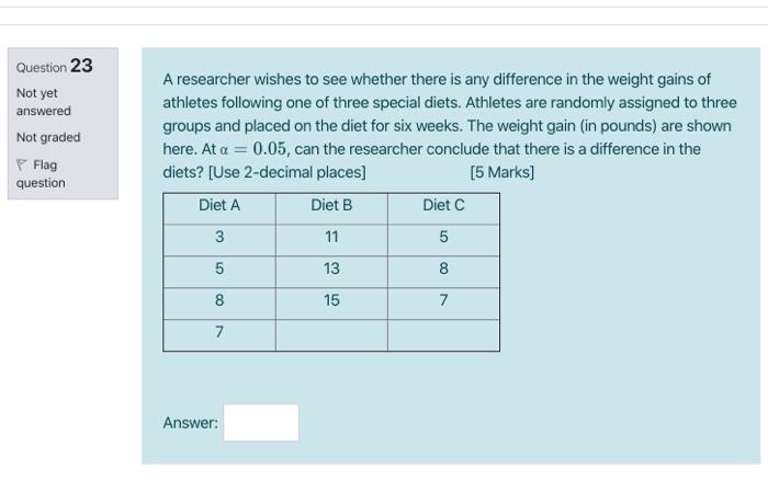 Solved Question 2 Not yet answered Marked out of 1.00 A | Chegg.com