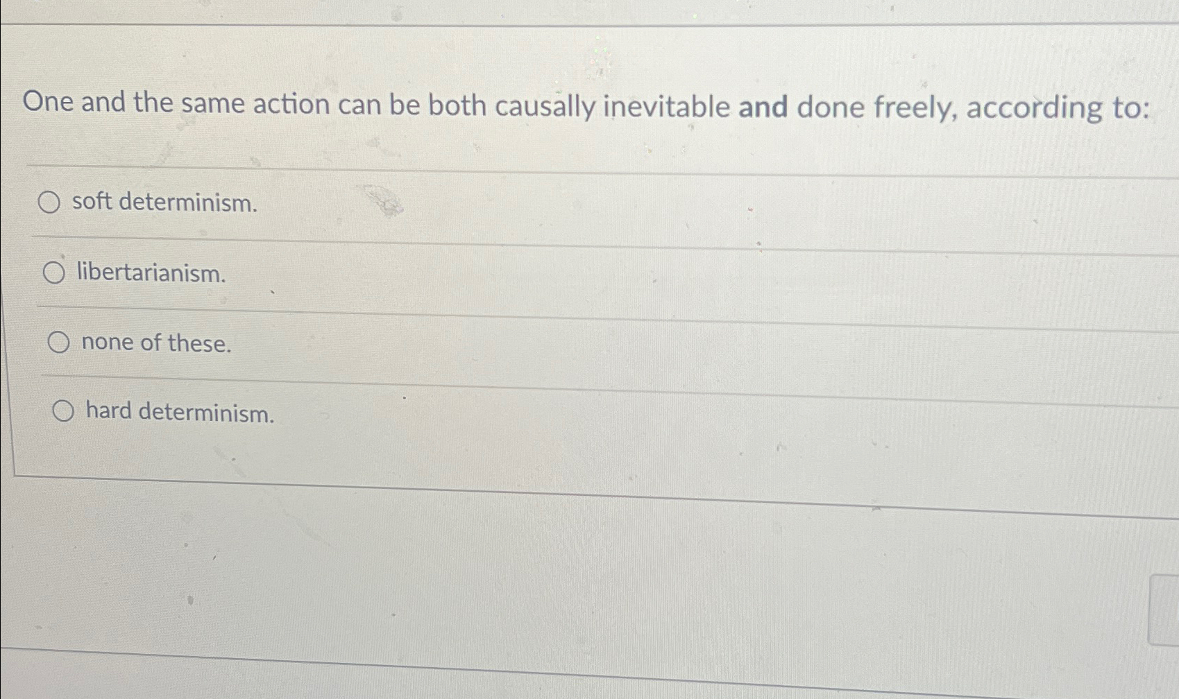 Solved One and the same action can be both causally | Chegg.com