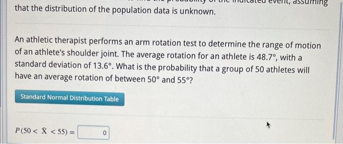 Solved An athletic therapist performs an arm rotation test | Chegg.com