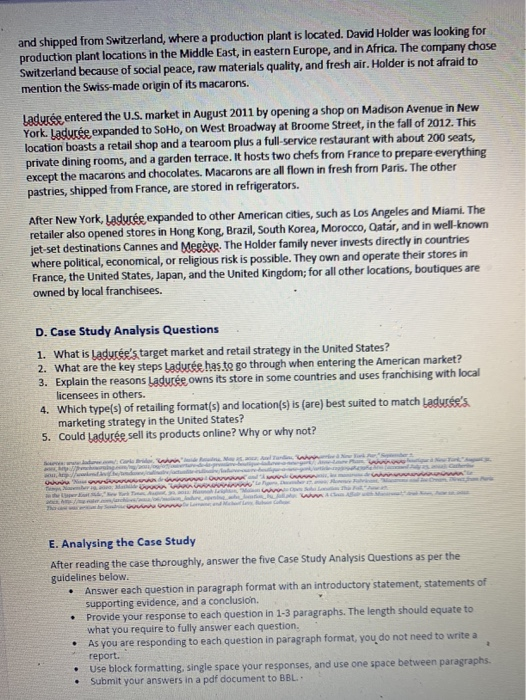 Solved ASSIGNMENT 3: CASE STUDY ANALYSIS A. Introduction For | Chegg.com