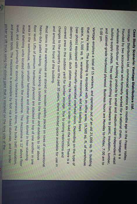 Case study scenario vantage distributors ltd 02 picture