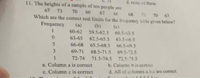 Solved Which Answer Are Correct ?a Or B Or C Or D | Chegg.com