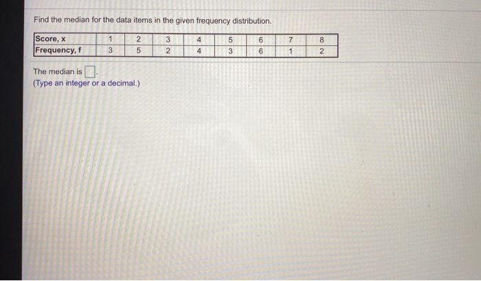 solved-find-the-median-for-the-data-items-in-the-given-chegg