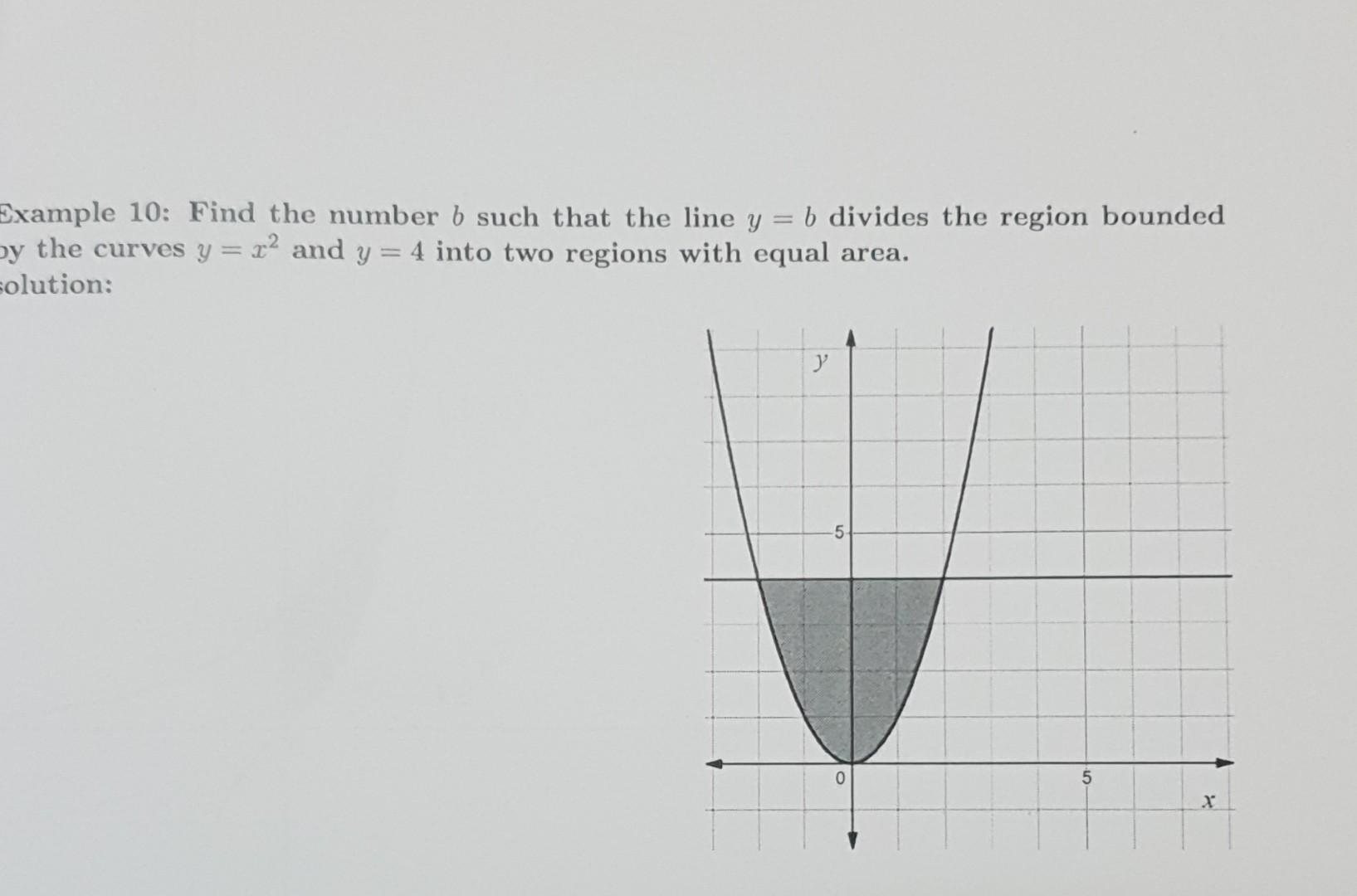 Solved Example 10: Find The Number B Such That The Line Y = | Chegg.com