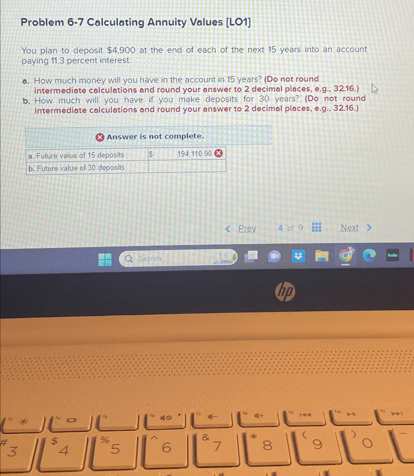 Solved Problem 6-7 ﻿Calculating Annuity Values [LO1]You plan | Chegg.com