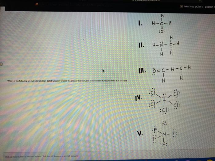 Solved He Take Test Exam Chm131 H 1 1 H C H 11 0 H Chegg Com