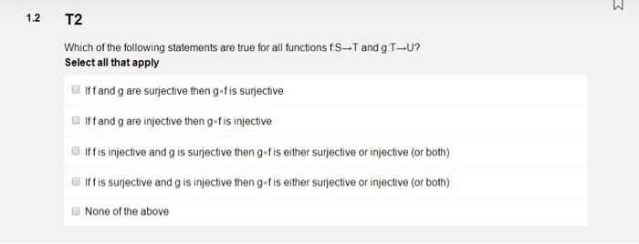 Solved Which of the following statements are true for all | Chegg.com