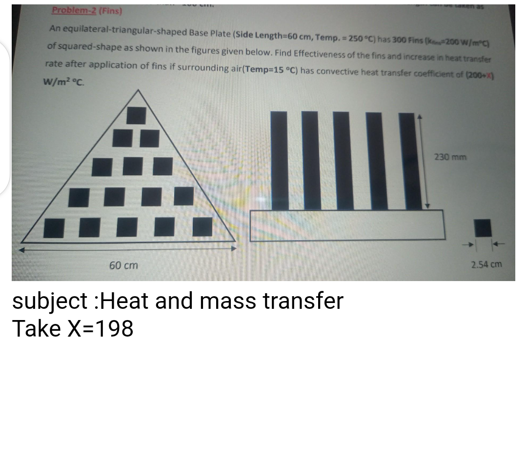 Solved An Equilateral Triangular Shaped Base Plate Side