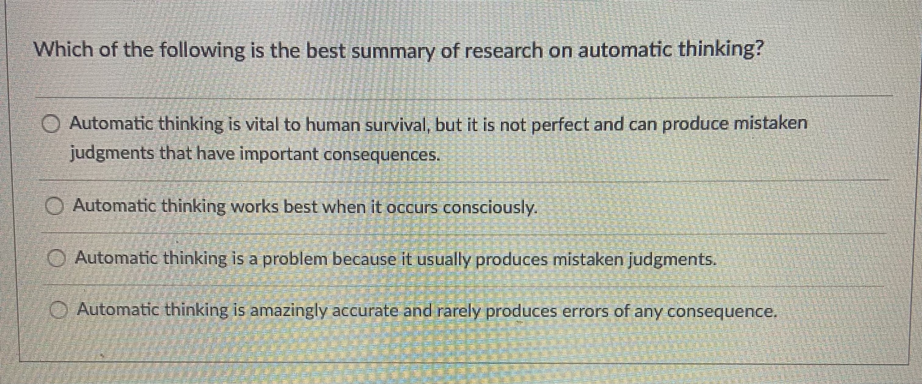 Solved Which of the following is the best summary of | Chegg.com