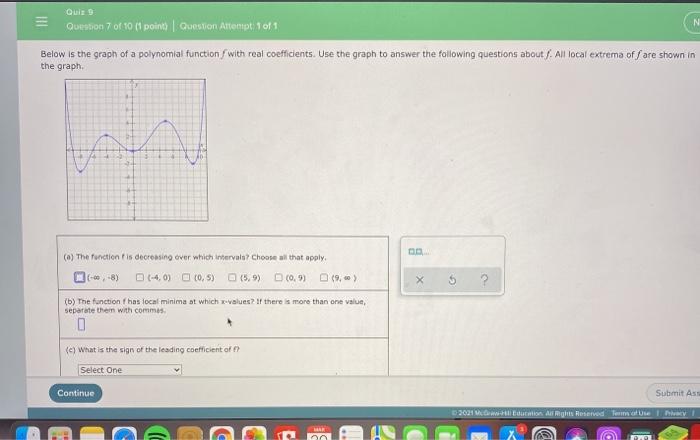 Solved Quis Question 7 of 10 (1 point Question Attempt, 1 of | Chegg.com