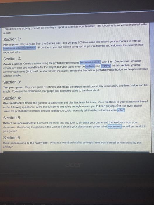 activity 8 write a research report based on the data below