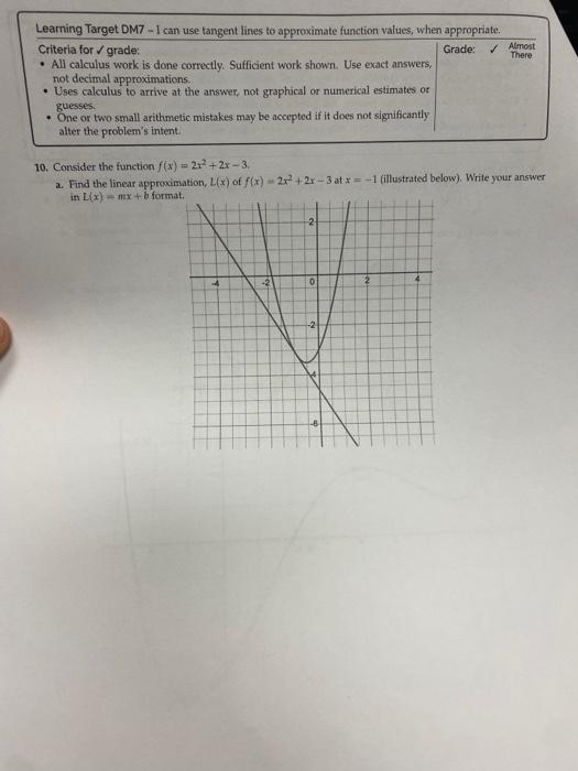 Solved 10 Consider The Function F X 2x2 2x−3 A Find The