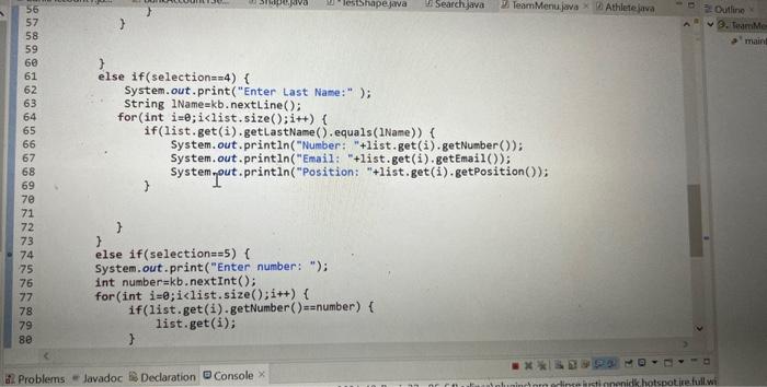 Solved when i add a player, it only inputs 4 out of thr 5 | Chegg.com