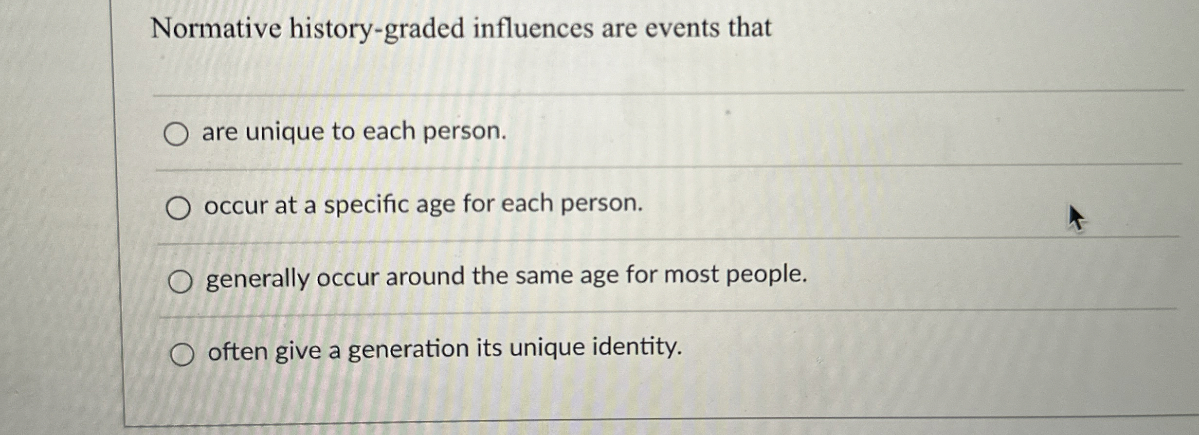 Solved Normative historygraded influences are events