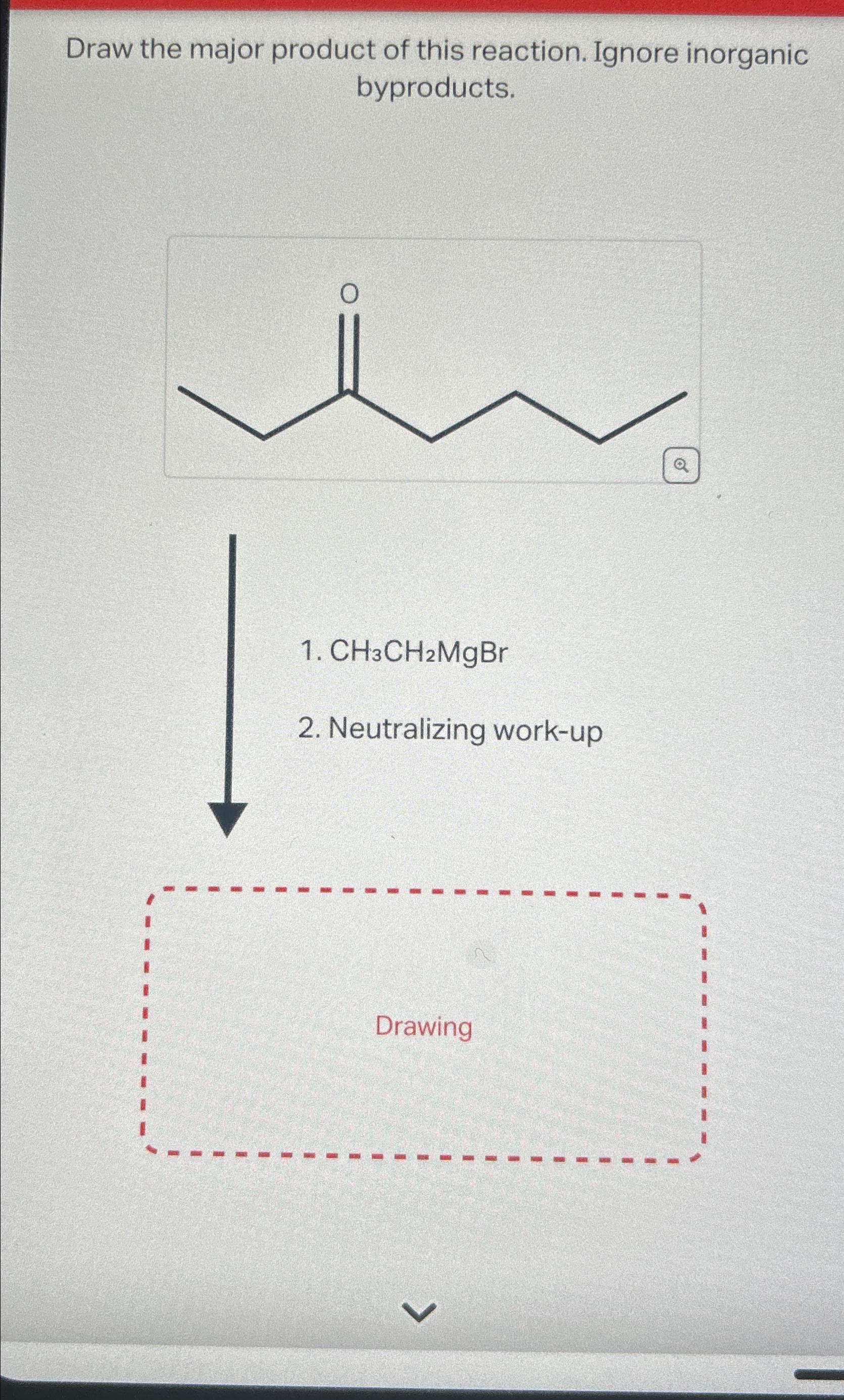Solved Draw the major product of this reaction. Ignore | Chegg.com