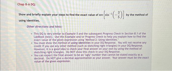 Solved Show and briefly explain your steps to find the exact | Chegg.com
