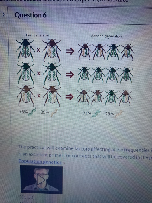 Solved What is the result of directional selection ? a) the 