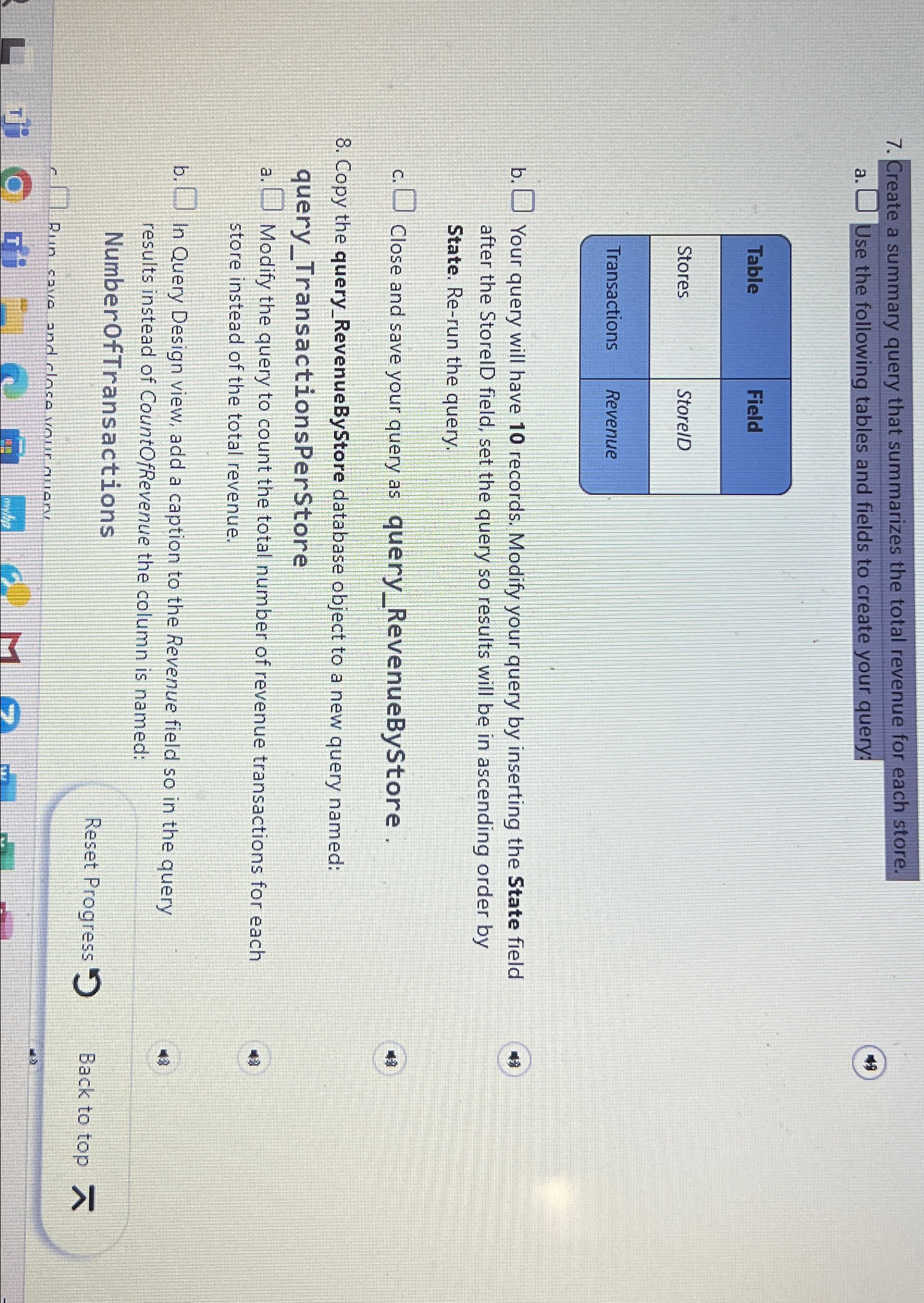 Solved Create a summary query that summarizes the total | Chegg.com