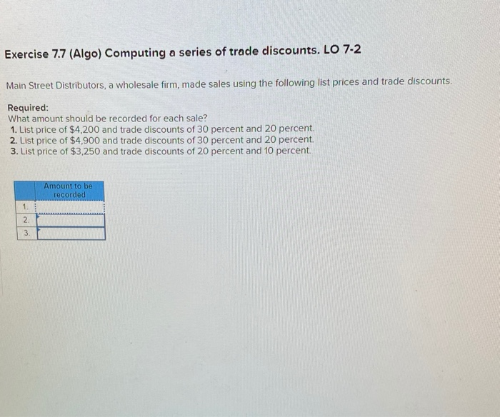 Solved Exercise 7.7 (Algo) Computing A Series Of Trade | Chegg.com