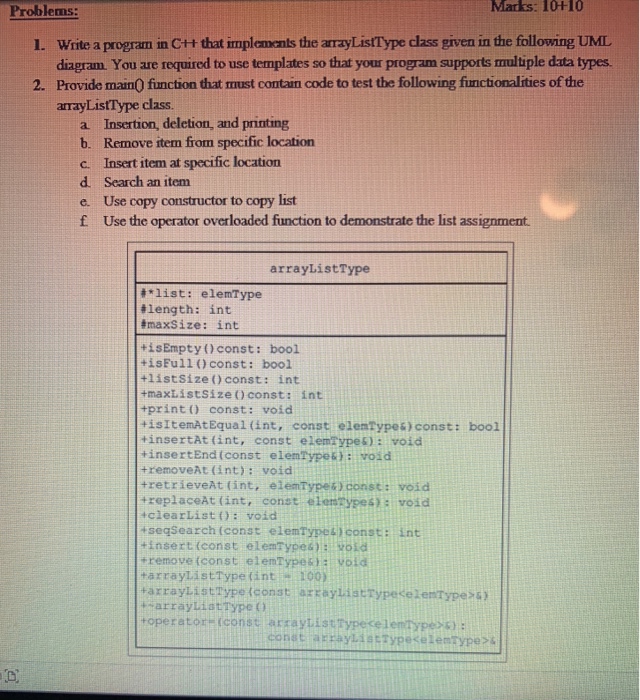 Solved Problems: Marks: 10+10 1. Write a program in CH that | Chegg.com