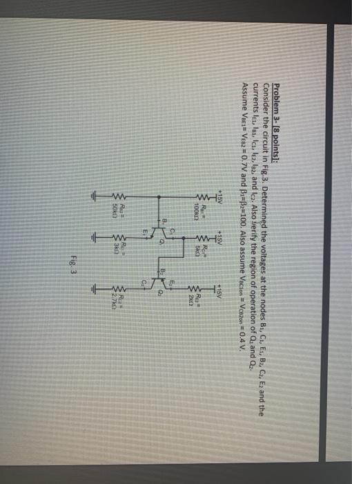 Solved Problem 3- [8 points): Consider the circuit in Fig. | Chegg.com