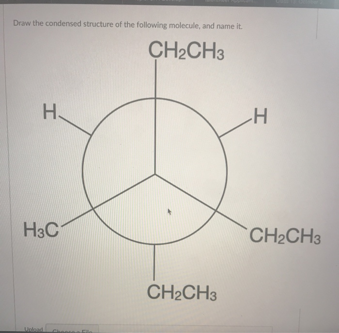 Solved Draw the condensed structure of the following | Chegg.com