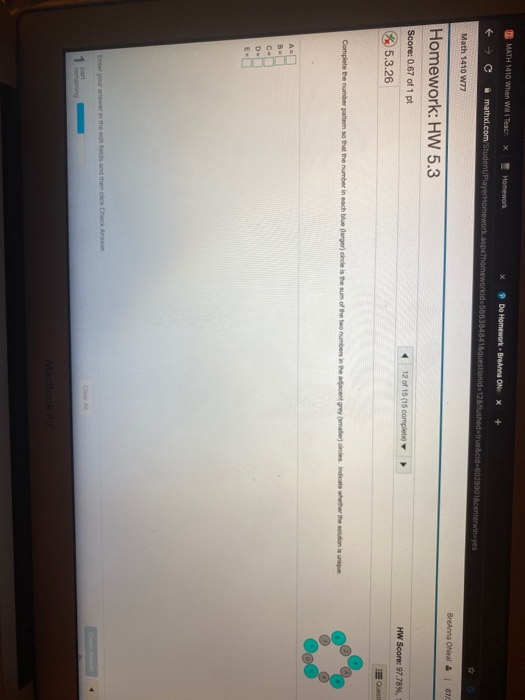 Solved MATH 1410 When Wil Teach Homework Do Homework - Brena | Chegg.com