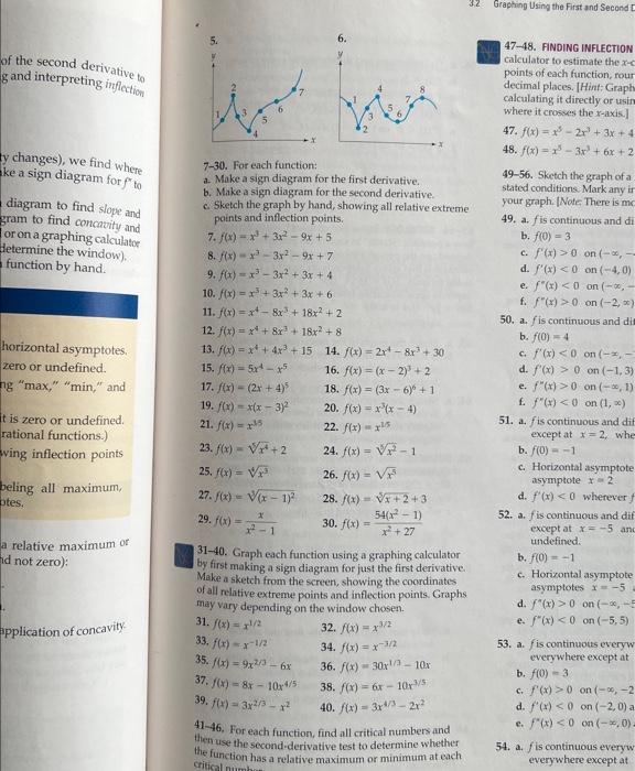 Solved 32 Graphing Using the First and Second of the second | Chegg.com