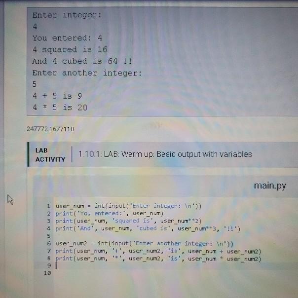 Solved Is my code wrong? it's producing the proper output | Chegg.com