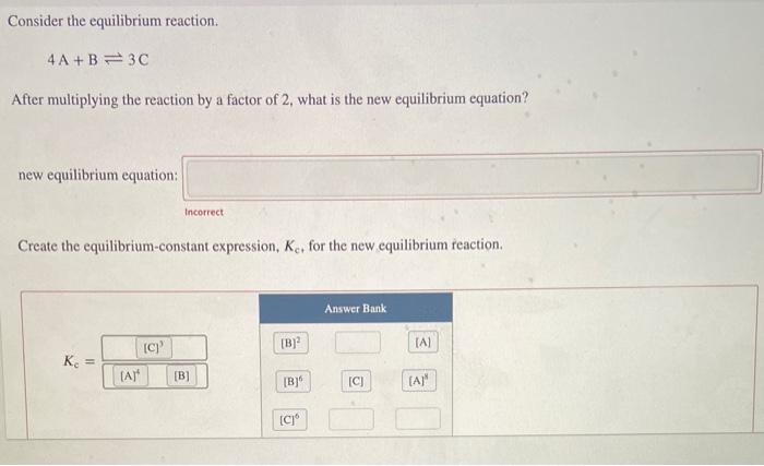 Solved Consider The Equilibrium Reaction. 4A+B=30 After | Chegg.com