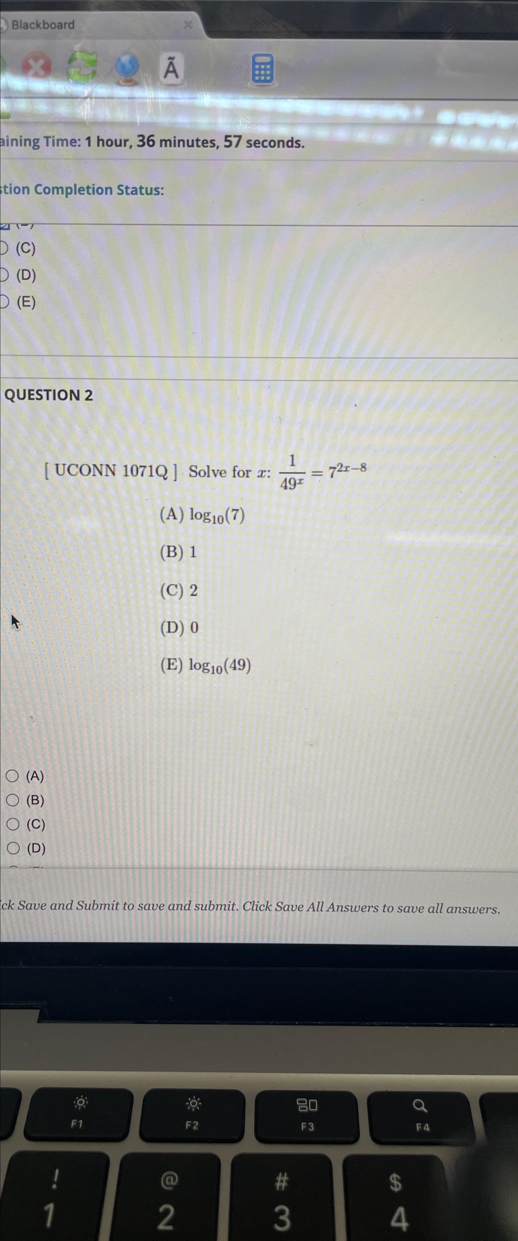 Solved Blackboardaining Time: 1 ﻿hour, 36 ﻿minutes, 57 | Chegg.com