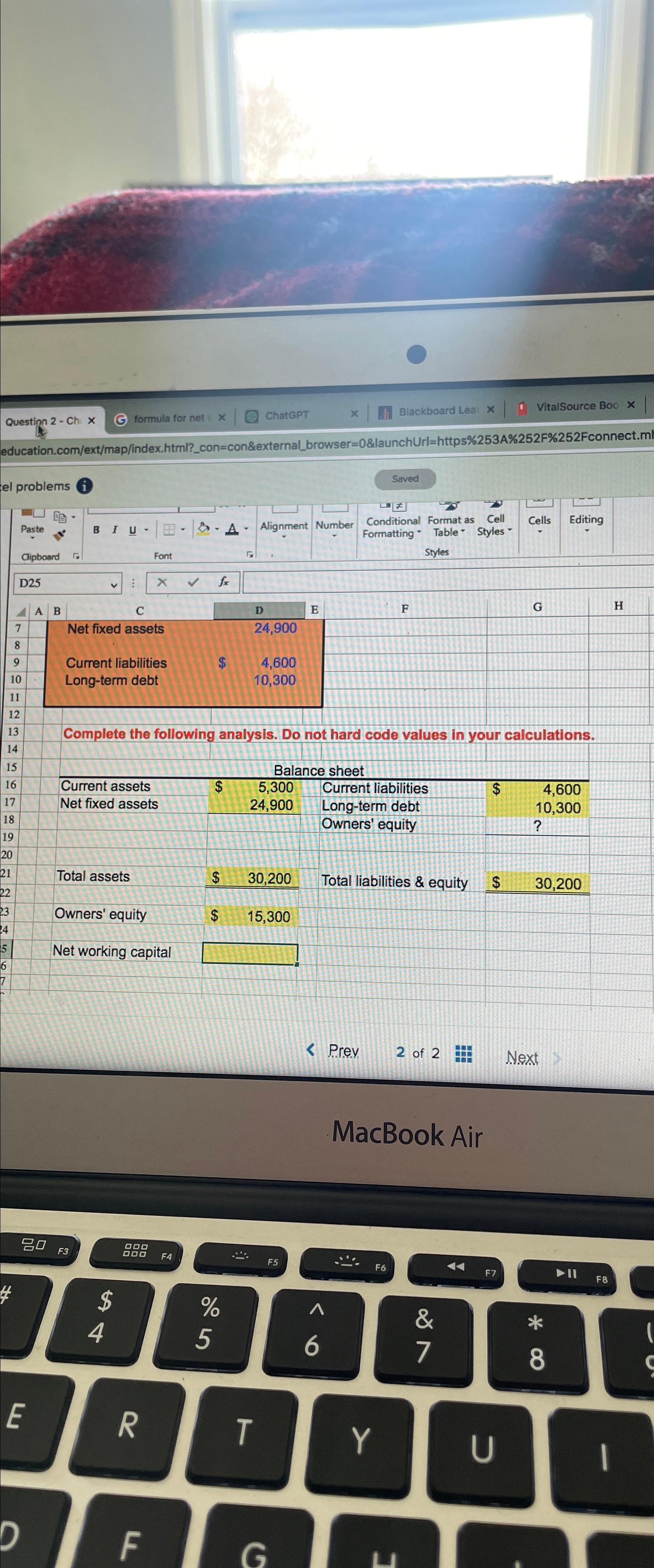 Solved What is the Net working capital?