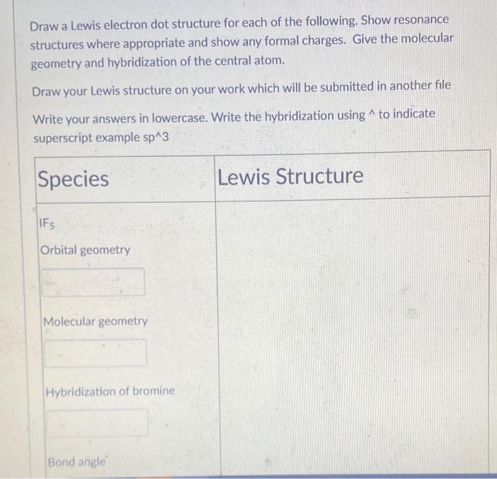 Solved Draw a Lewis electron dot structure for each of the | Chegg.com