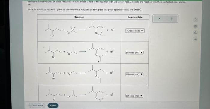 solved-predict-the-relative-rates-of-these-reactions-that-chegg