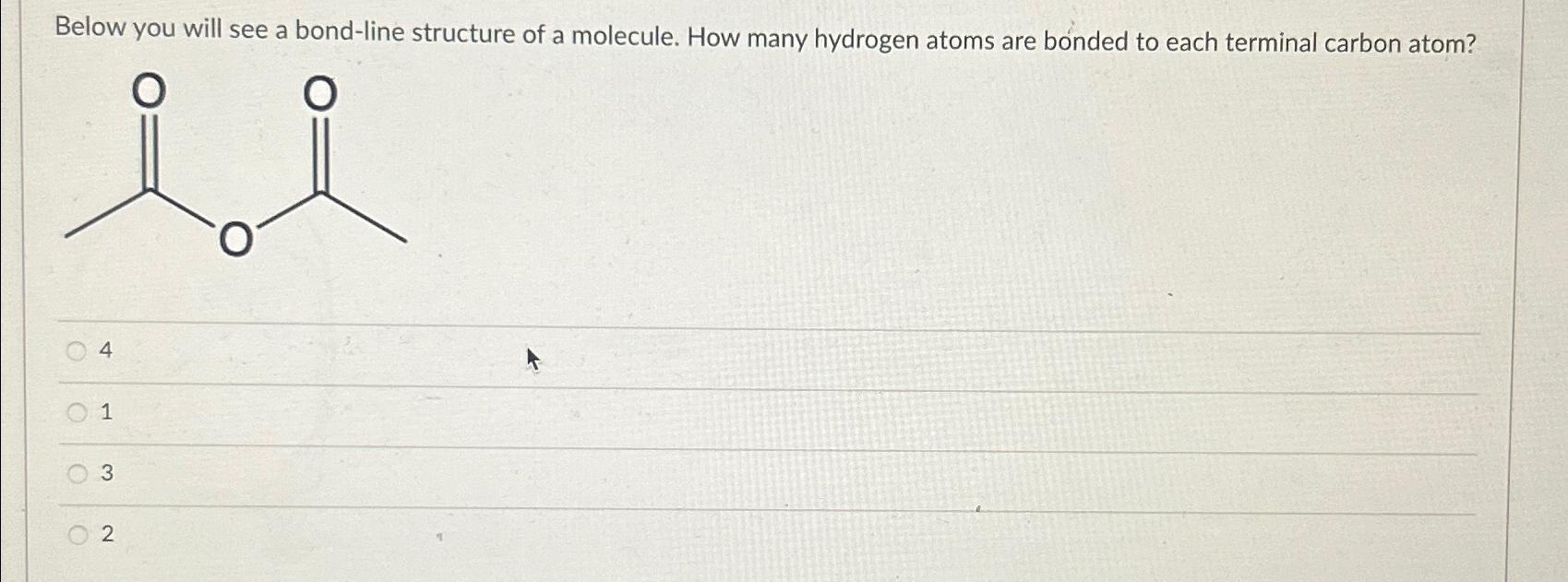 Solved Below you will see a bondline structure of a