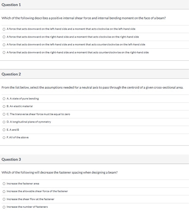 Solved Question 1 Which of the following describes a | Chegg.com