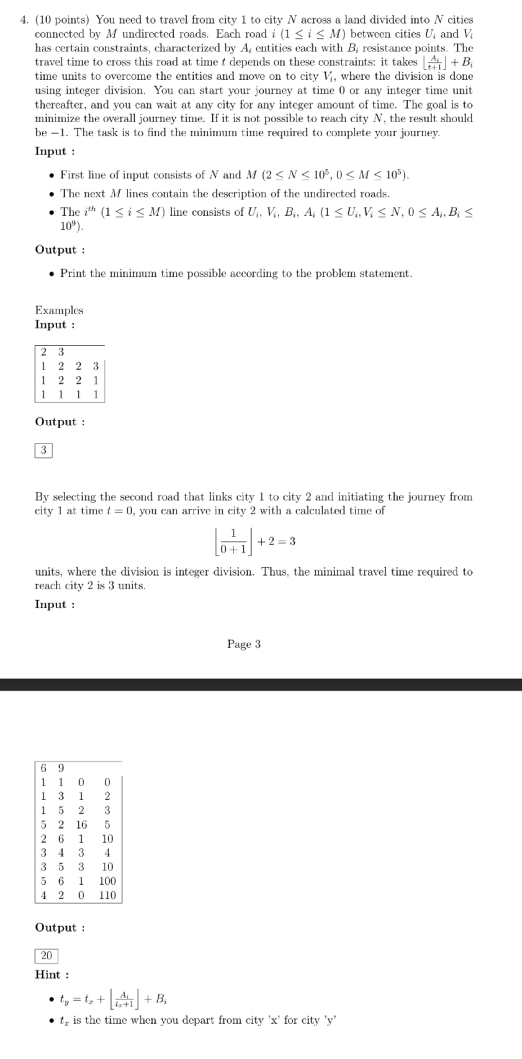 Solved give the code in c++ , read the imput and ouput | Chegg.com