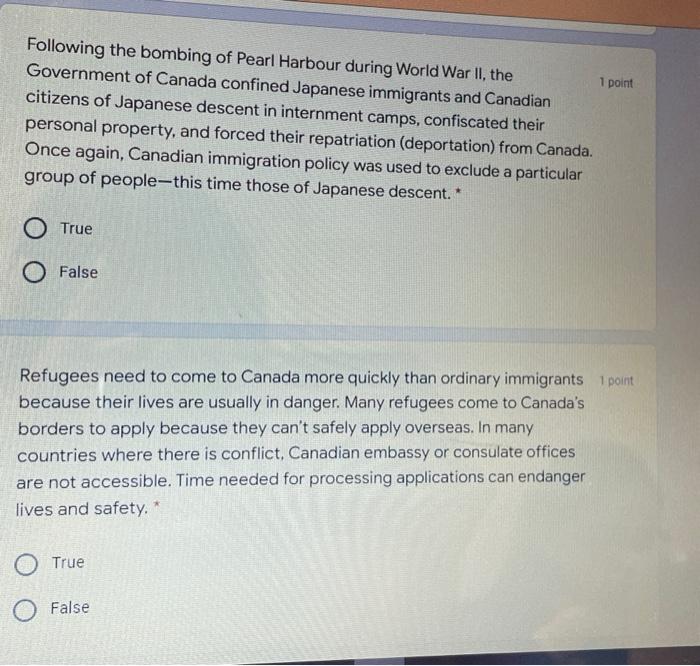 Solved Following the bombing of Pearl Harbour during World | Chegg.com