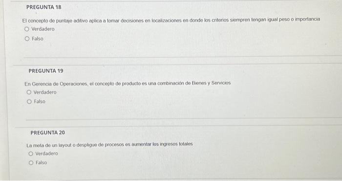 El concepto de puntaje aditivo aplica a tomar decisiones en localizaciones en dondo los criterios siempren tengan igual peso