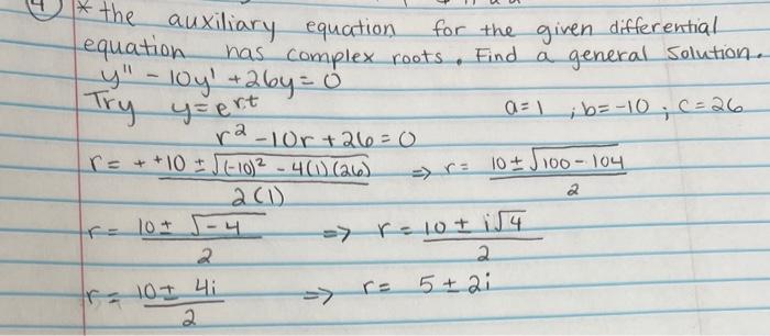 Solved In Problems 1-8, the auxiliary equation for the given | Chegg.com