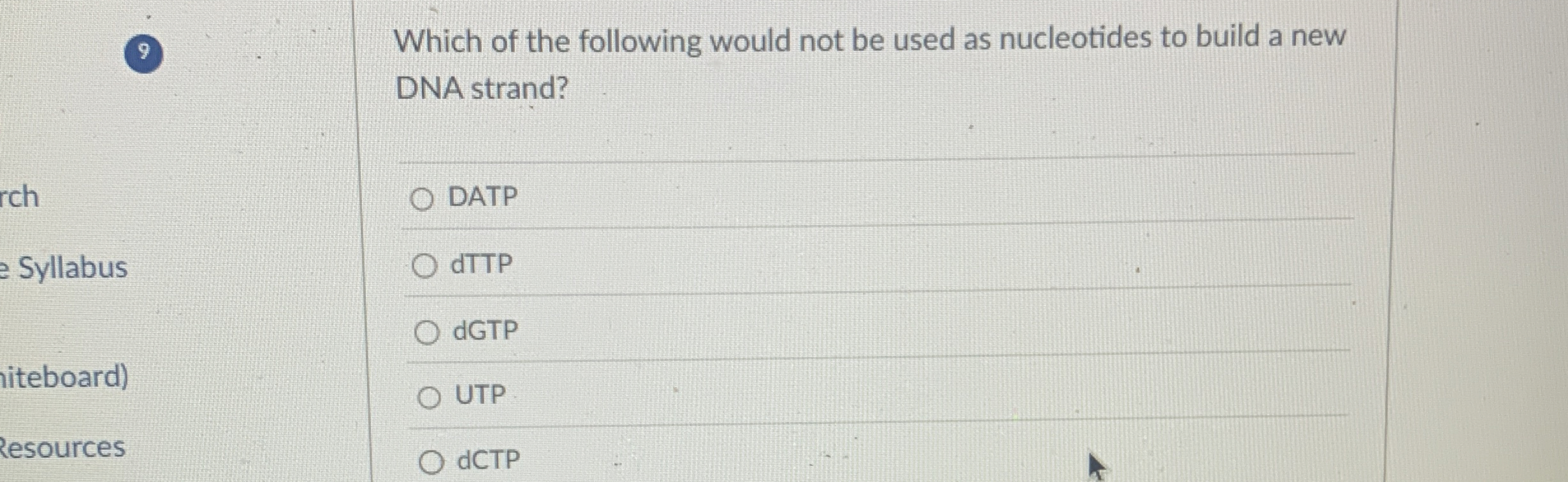 Solved Which of the following would not be used as | Chegg.com