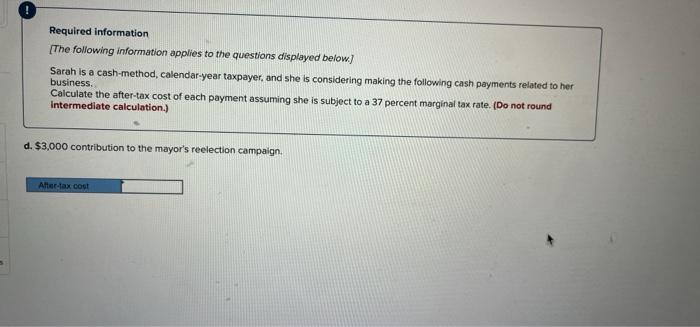 Solved 00 8 Part 2 of 4 Required information The following | Chegg.com
