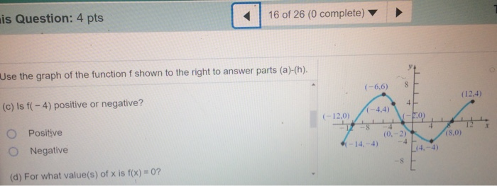Solved This Question: 4 pts 16 of 26 (0 complete) Use the | Chegg.com