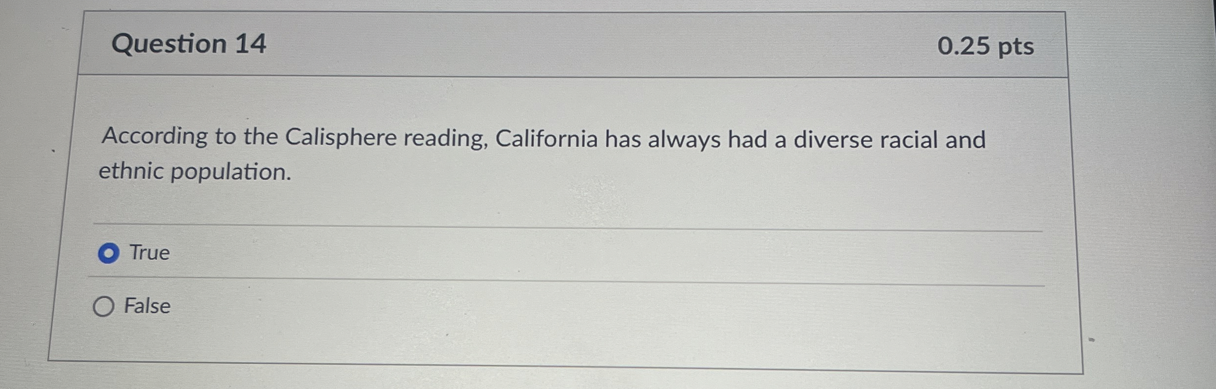 Solved Question 14According to the Calisphere reading, | Chegg.com