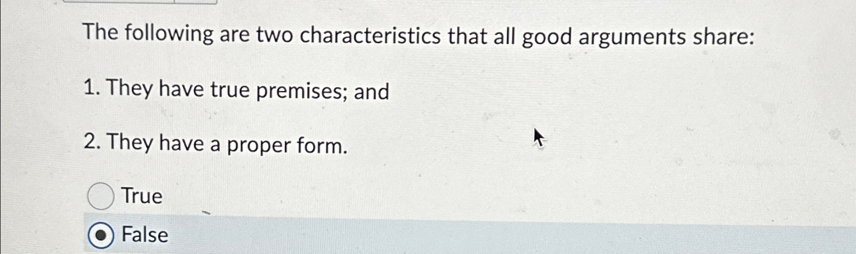 Solved The following are two characteristics that all good | Chegg.com