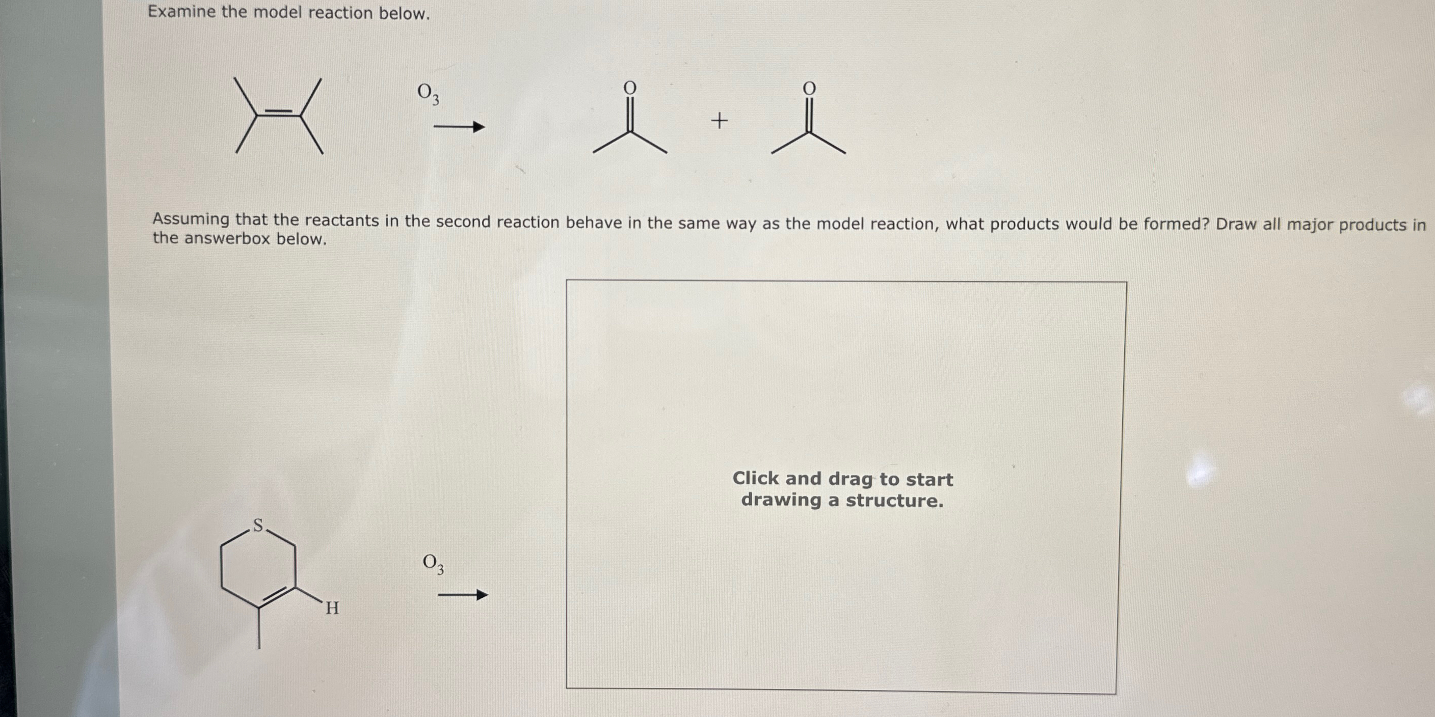 Solved Examine the model reaction below.Assuming that the | Chegg.com