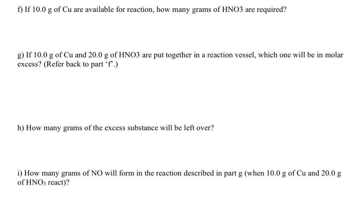 Solved Q5. Use The Following Balanced Equation To Answer | Chegg.com