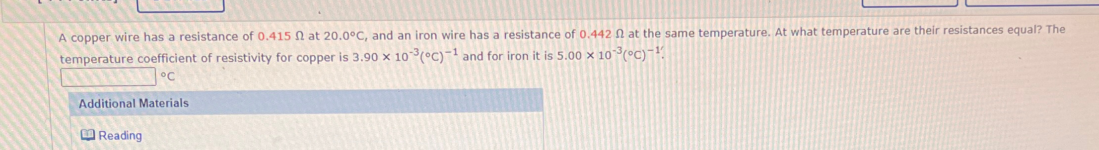 Solved temperature coefficient of resistivity for copper is | Chegg.com