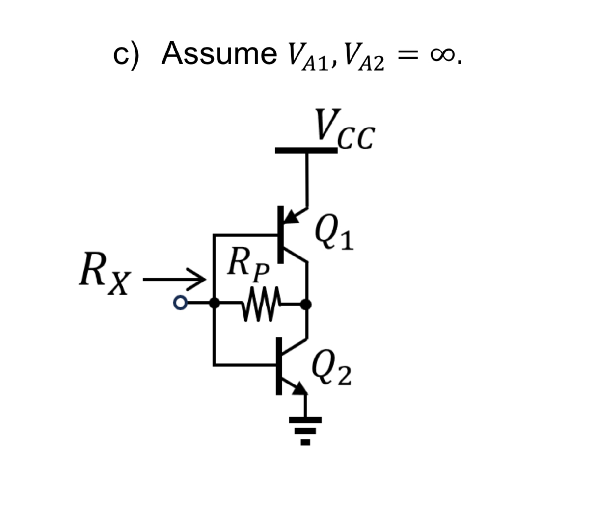 Solved 풀이 방법 ﻿c) ﻿Assume VA1,VA2=∞. ﻿whats the small signal | Chegg.com
