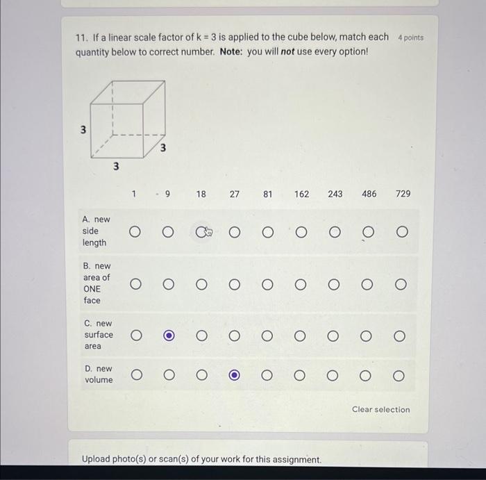 solved-11-if-a-linear-scale-factor-of-k-3-is-applied-to-the-chegg